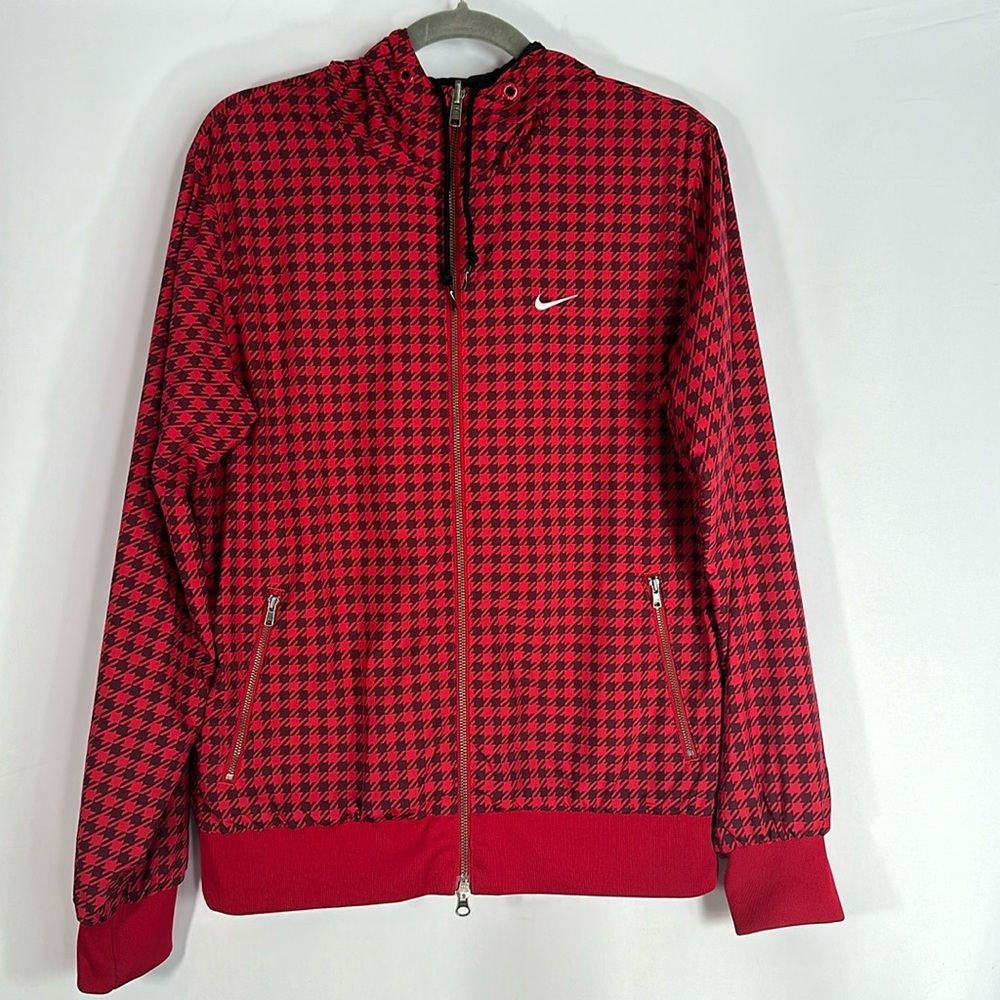 Nike Red and Black Houndstooth Jacket